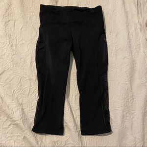 CROPPED mesh lululemon leggings